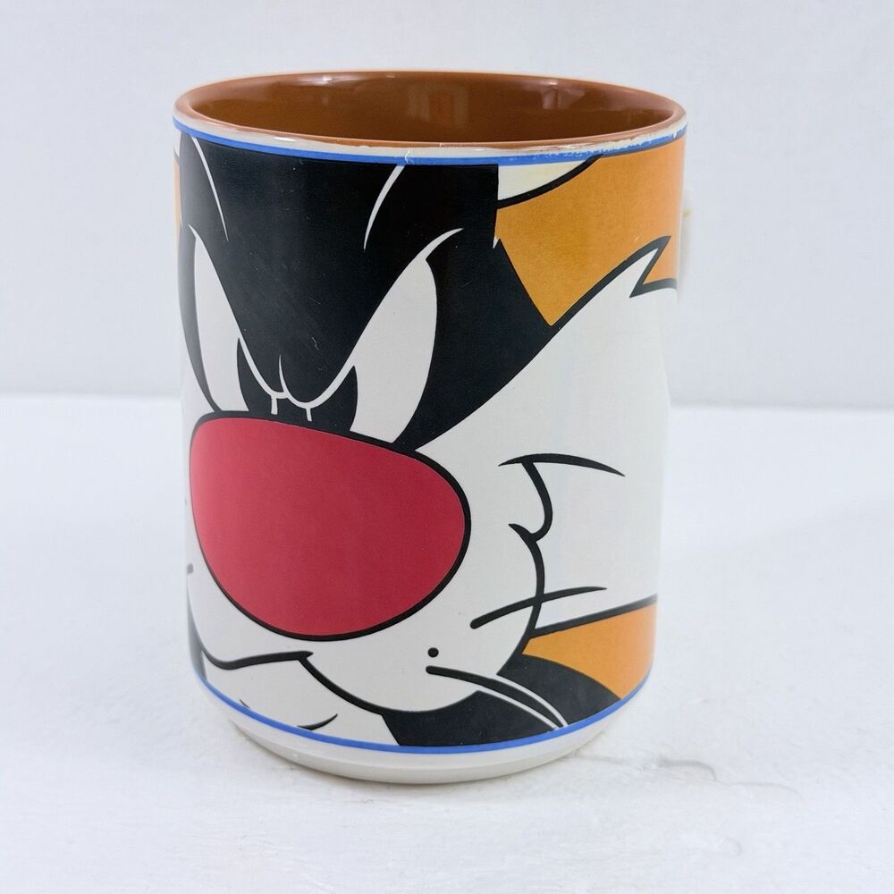 Vintage Sylvester The Cat Looney Tunes Gibson Housewares Ceramic Coffee Mug 1998